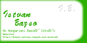 istvan bazso business card